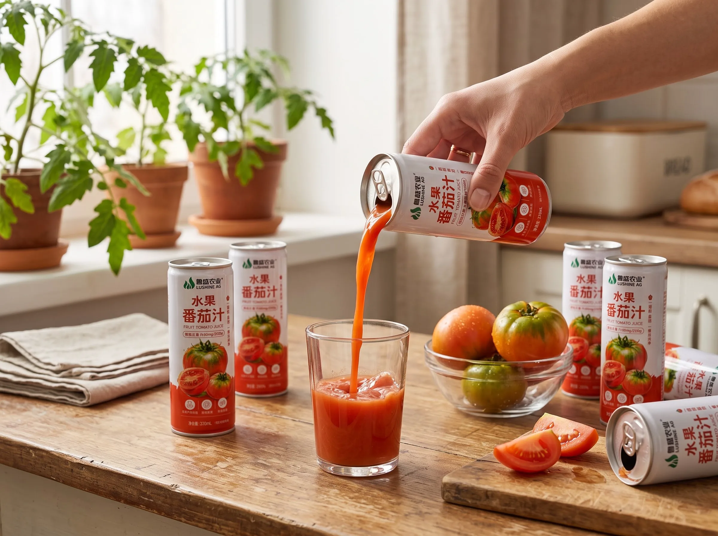 水果番茄汁产品实景 1