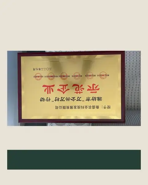 新六产示范企业证书